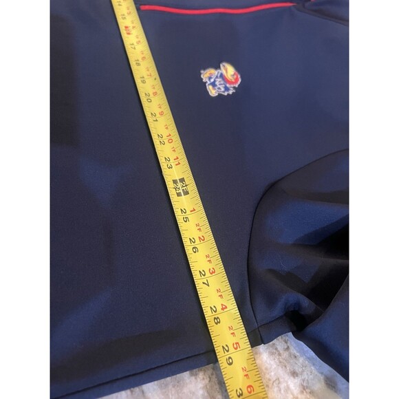 Antigua Kansas Jayhawks 3XL Quarter-Zip Pullover Navy Blue NCAA Excellent Cond. - Picture 10 of 11